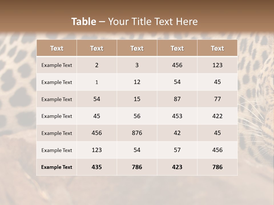 Cat Wildlife Safari PowerPoint Template