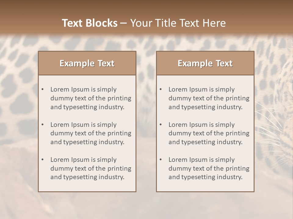 Cat Wildlife Safari PowerPoint Template