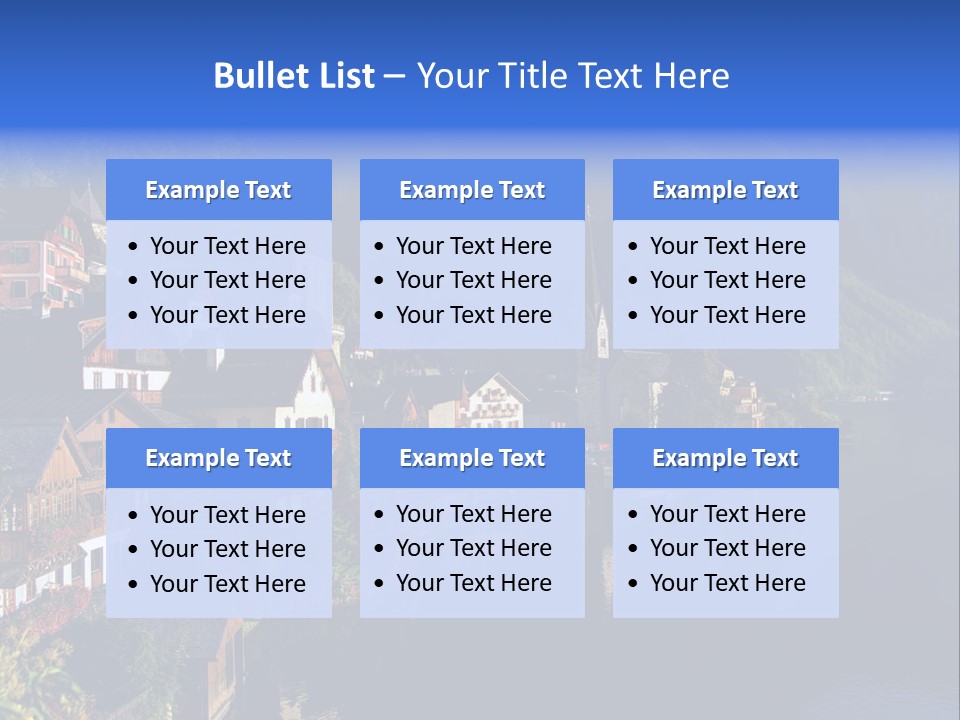 Heaven Salzkammergut Village PowerPoint Template