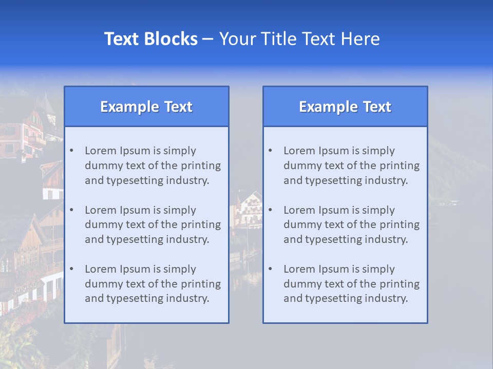 Heaven Salzkammergut Village PowerPoint Template