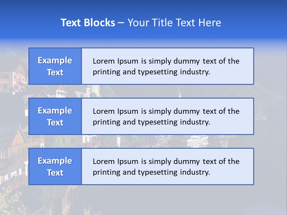 Heaven Salzkammergut Village PowerPoint Template