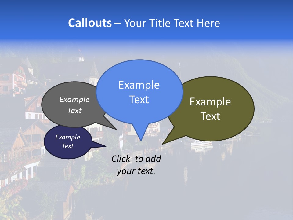 Heaven Salzkammergut Village PowerPoint Template