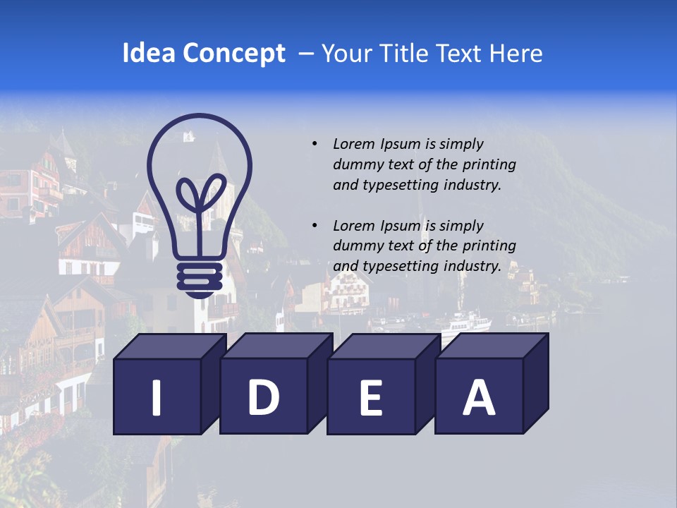 Heaven Salzkammergut Village PowerPoint Template