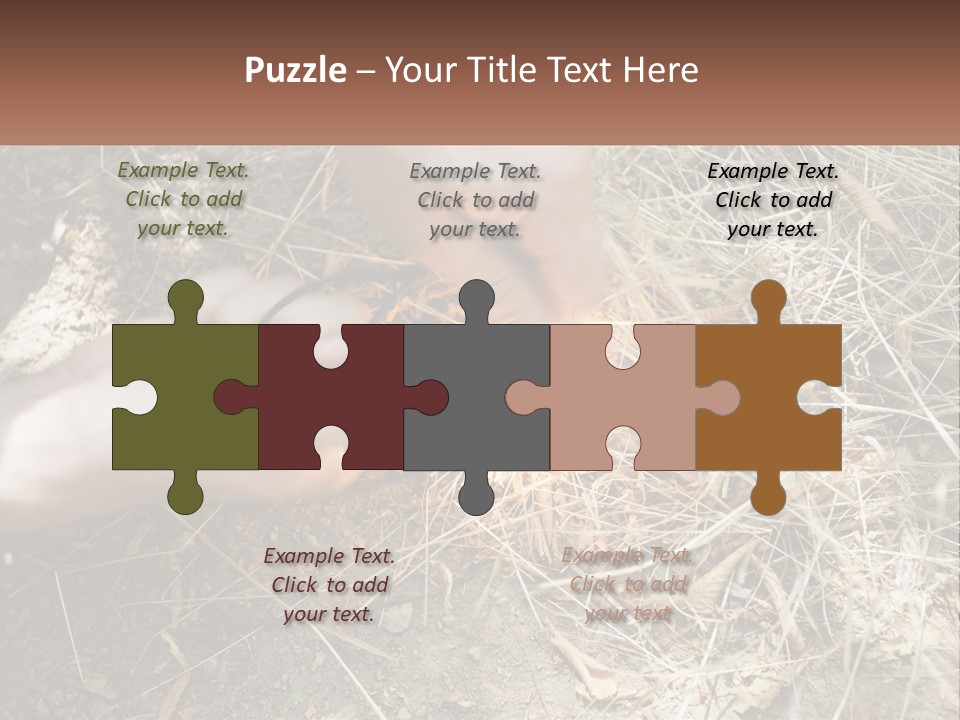 Wood Timber Leaves PowerPoint Template