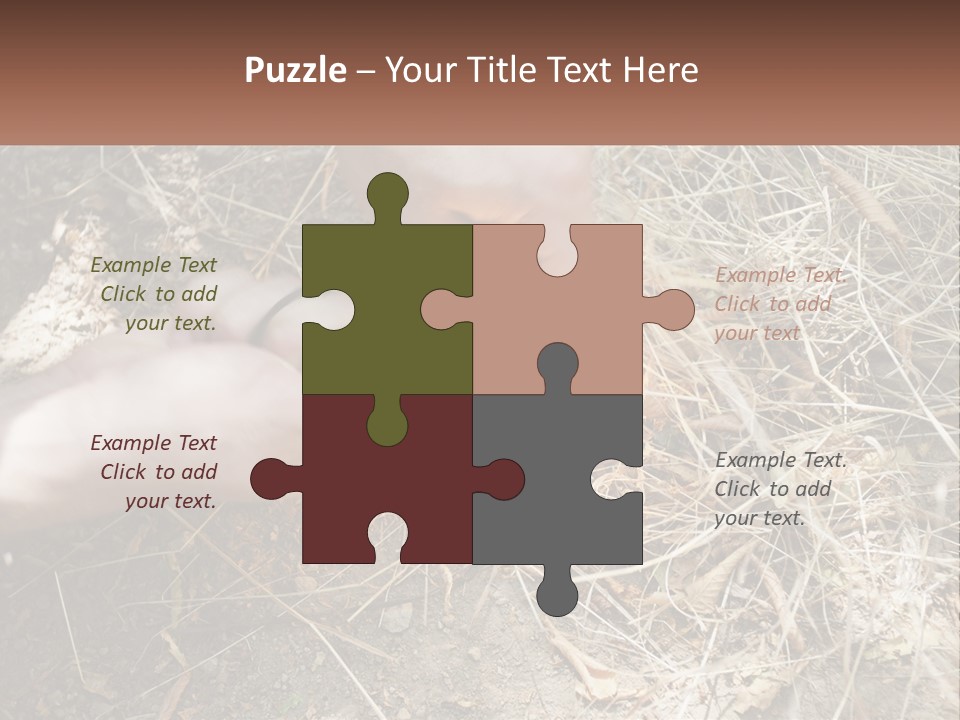 Wood Timber Leaves PowerPoint Template