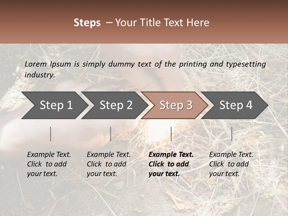Wood Timber Leaves PowerPoint Template