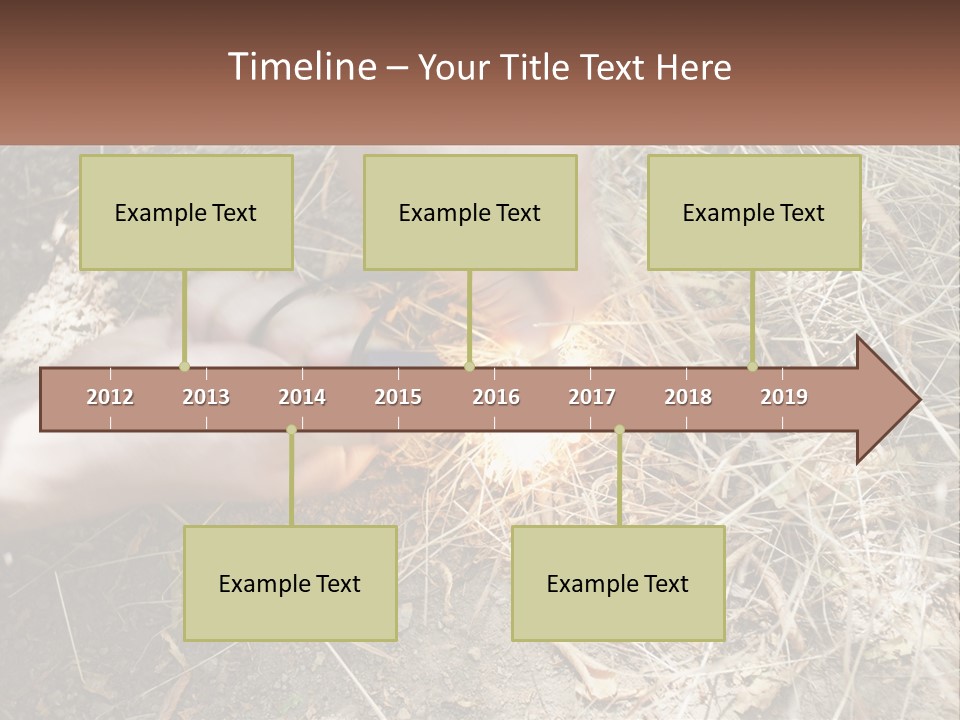 Wood Timber Leaves PowerPoint Template