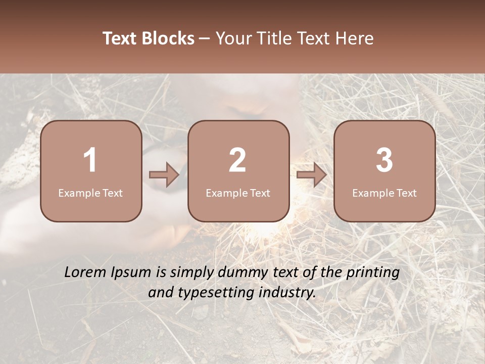 Wood Timber Leaves PowerPoint Template