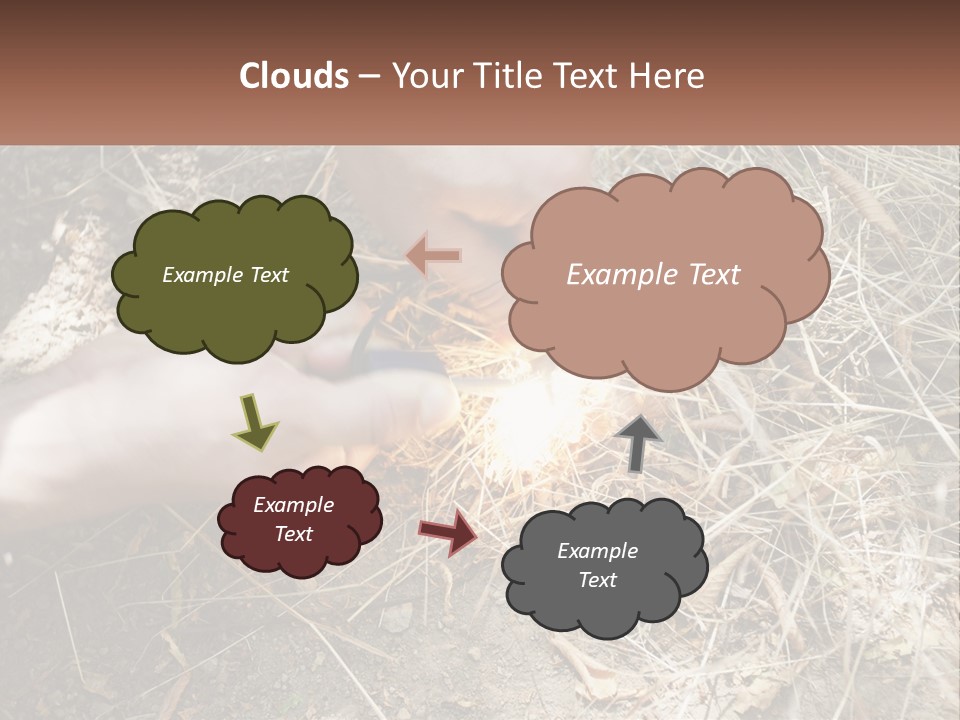 Wood Timber Leaves PowerPoint Template