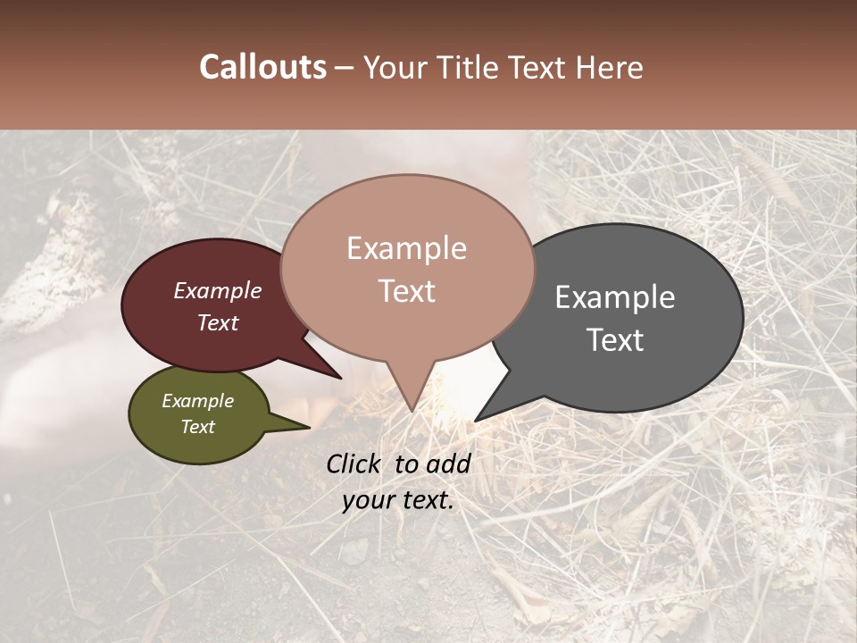 Wood Timber Leaves PowerPoint Template