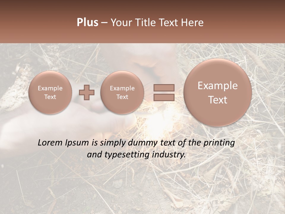 Wood Timber Leaves PowerPoint Template