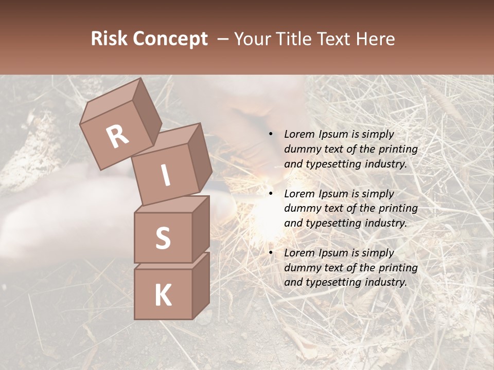 Wood Timber Leaves PowerPoint Template