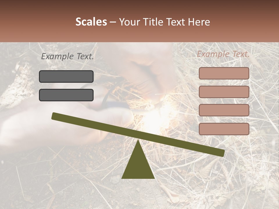 Wood Timber Leaves PowerPoint Template