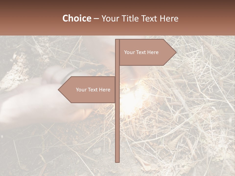 Wood Timber Leaves PowerPoint Template