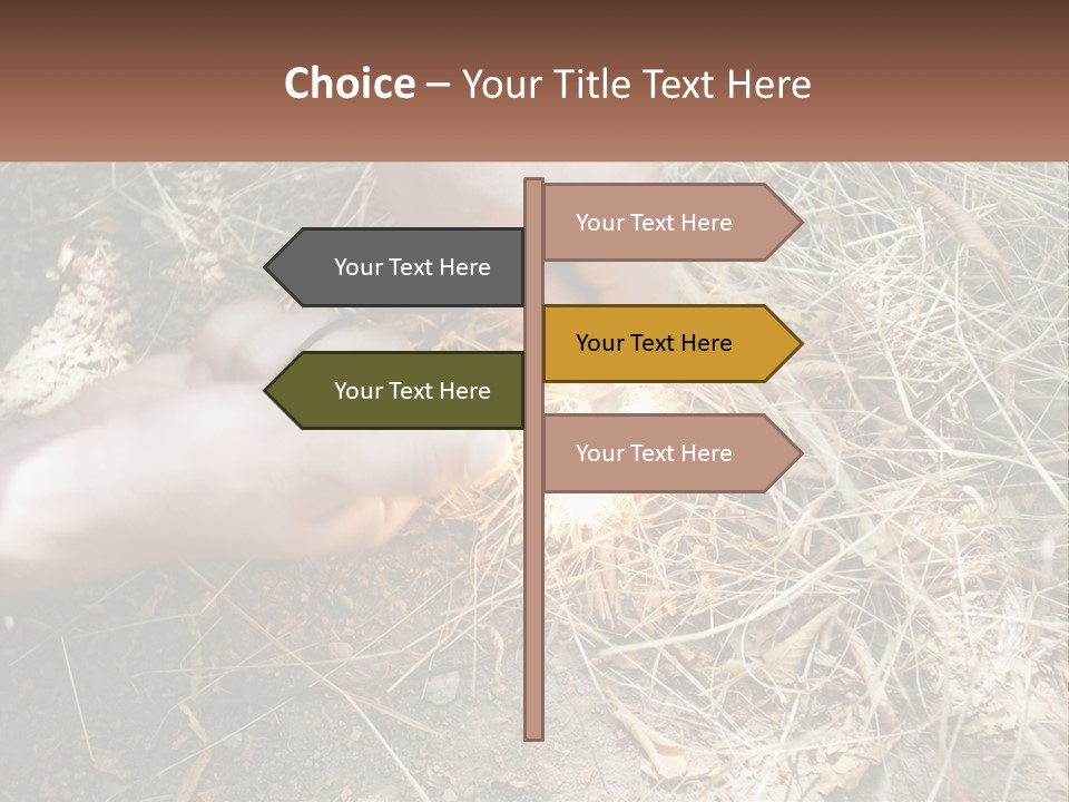 Wood Timber Leaves PowerPoint Template