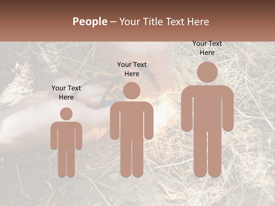 Wood Timber Leaves PowerPoint Template