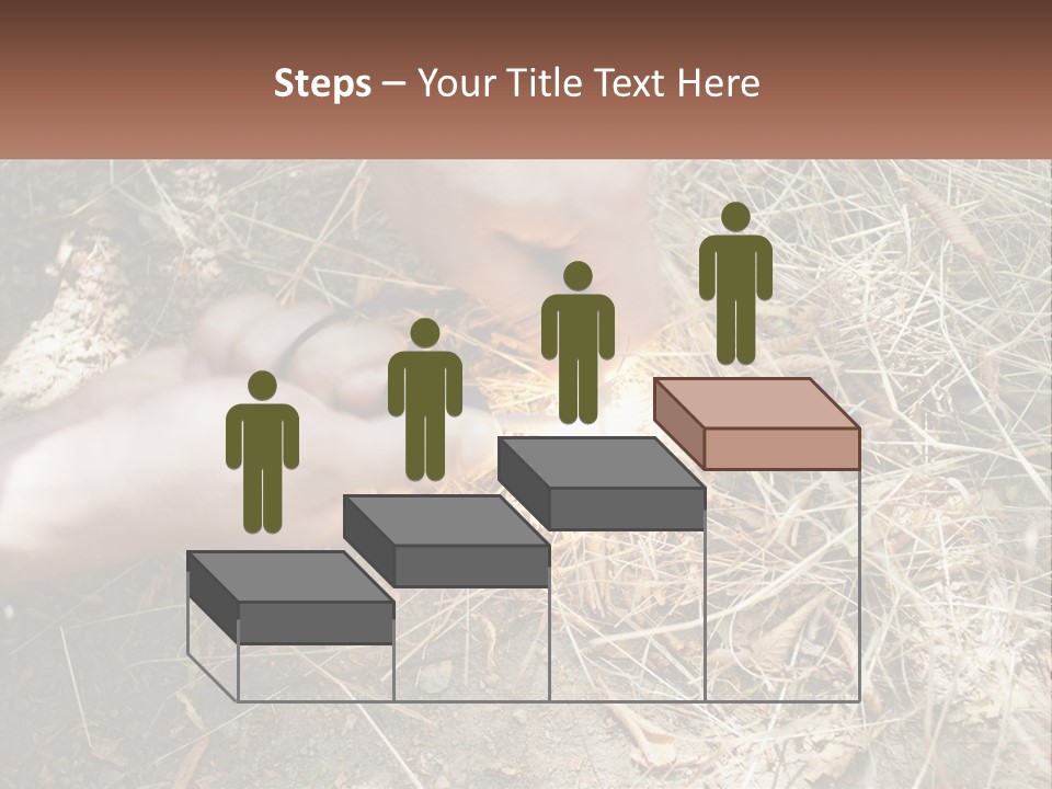 Wood Timber Leaves PowerPoint Template