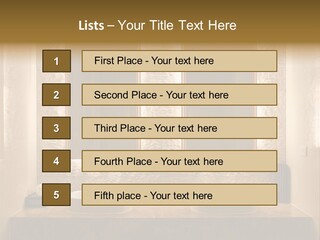 Architecture Lamp Granite PowerPoint Template