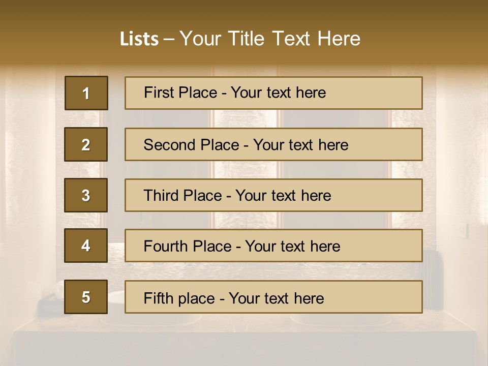 Architecture Lamp Granite PowerPoint Template