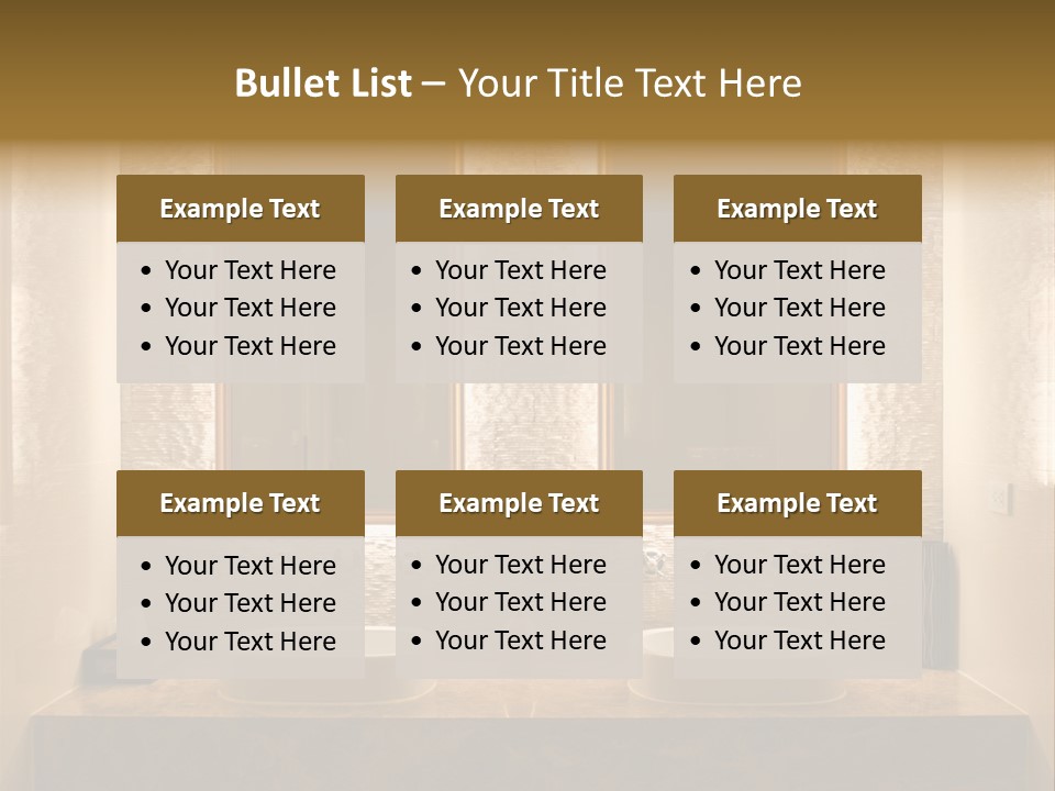 Architecture Lamp Granite PowerPoint Template