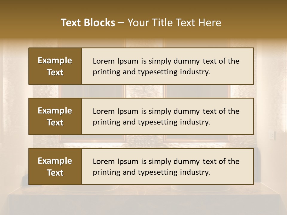 Architecture Lamp Granite PowerPoint Template