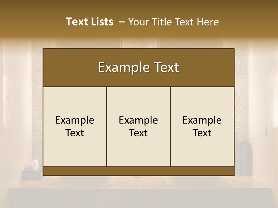 Architecture Lamp Granite PowerPoint Template
