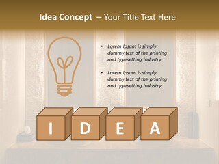 Architecture Lamp Granite PowerPoint Template