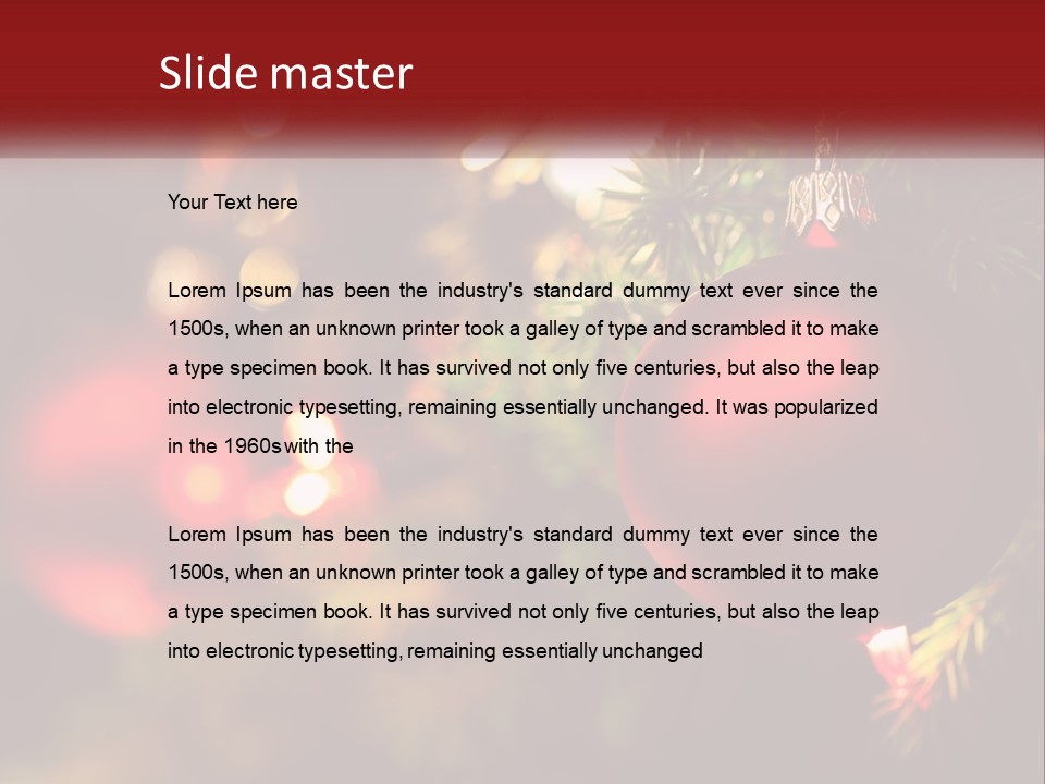 Decoration Horizontal Shiny PowerPoint Template