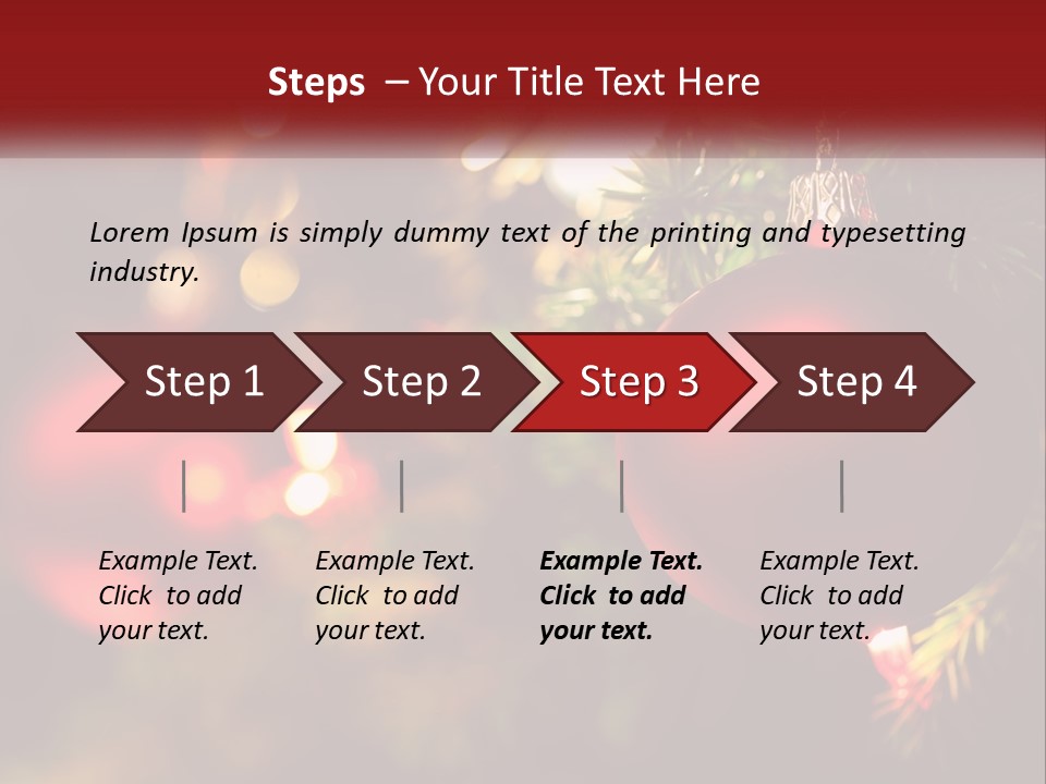 Decoration Horizontal Shiny PowerPoint Template