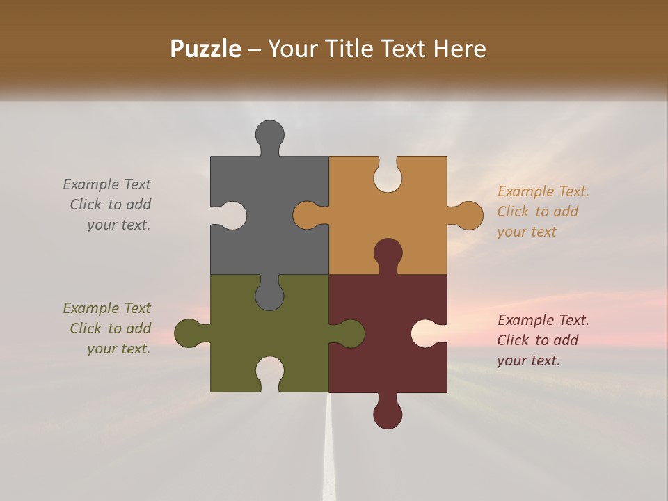 Destination Horizon Green PowerPoint Template