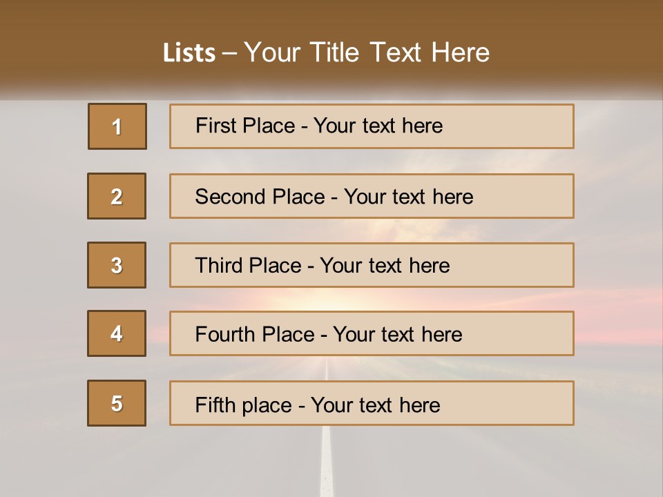 Destination Horizon Green PowerPoint Template