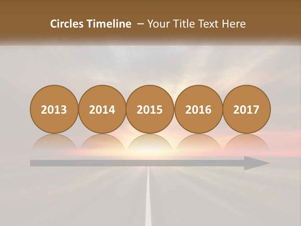 Destination Horizon Green PowerPoint Template
