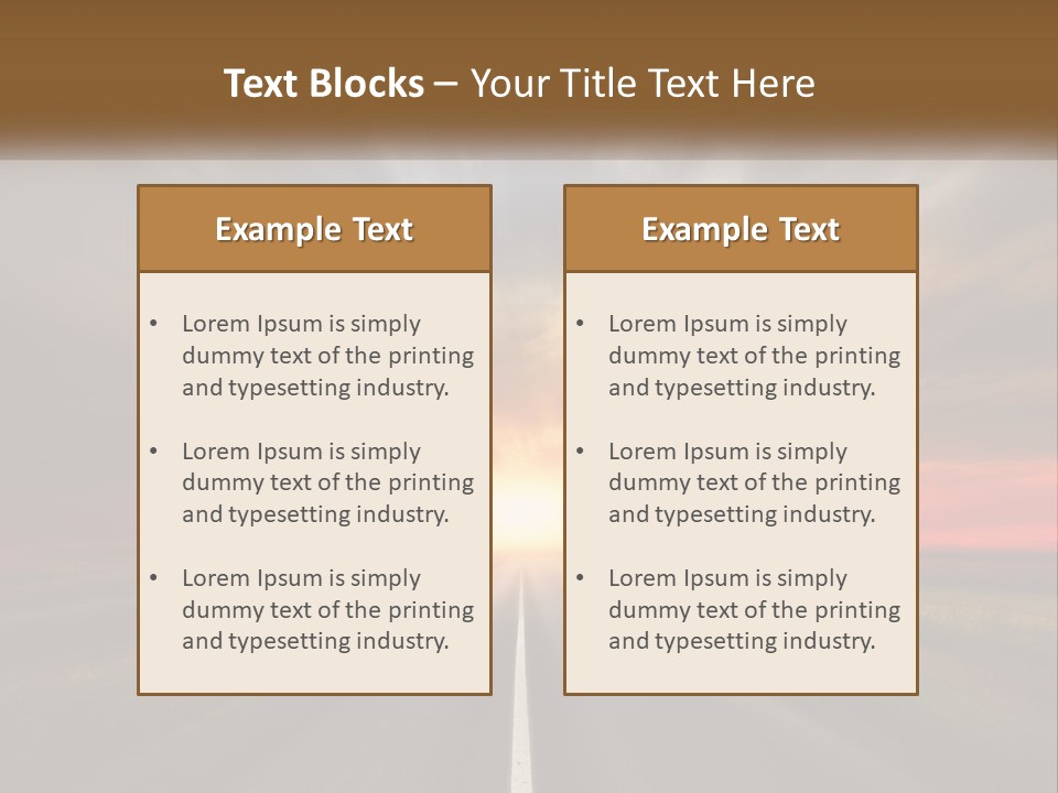 Destination Horizon Green PowerPoint Template