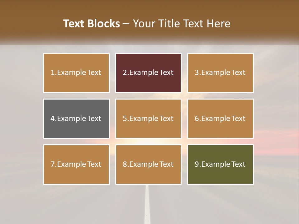 Destination Horizon Green PowerPoint Template