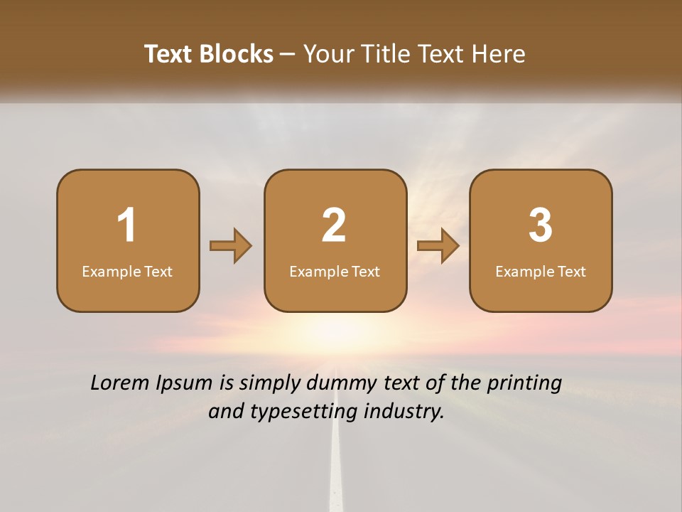 Destination Horizon Green PowerPoint Template