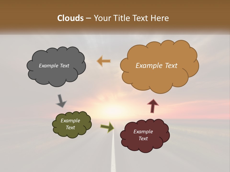 Destination Horizon Green PowerPoint Template