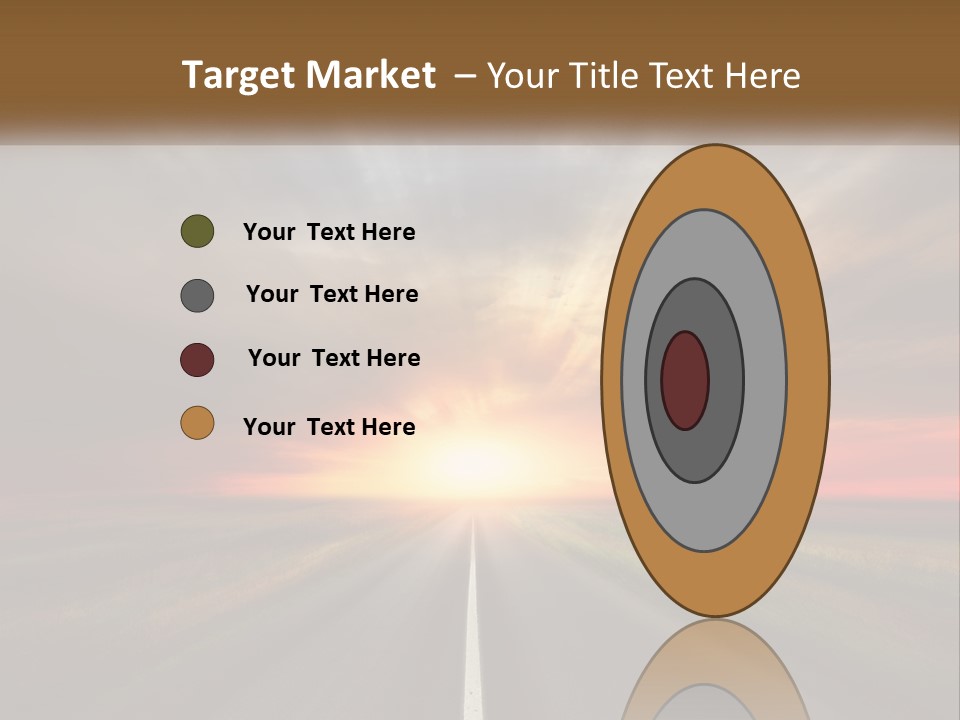 Destination Horizon Green PowerPoint Template