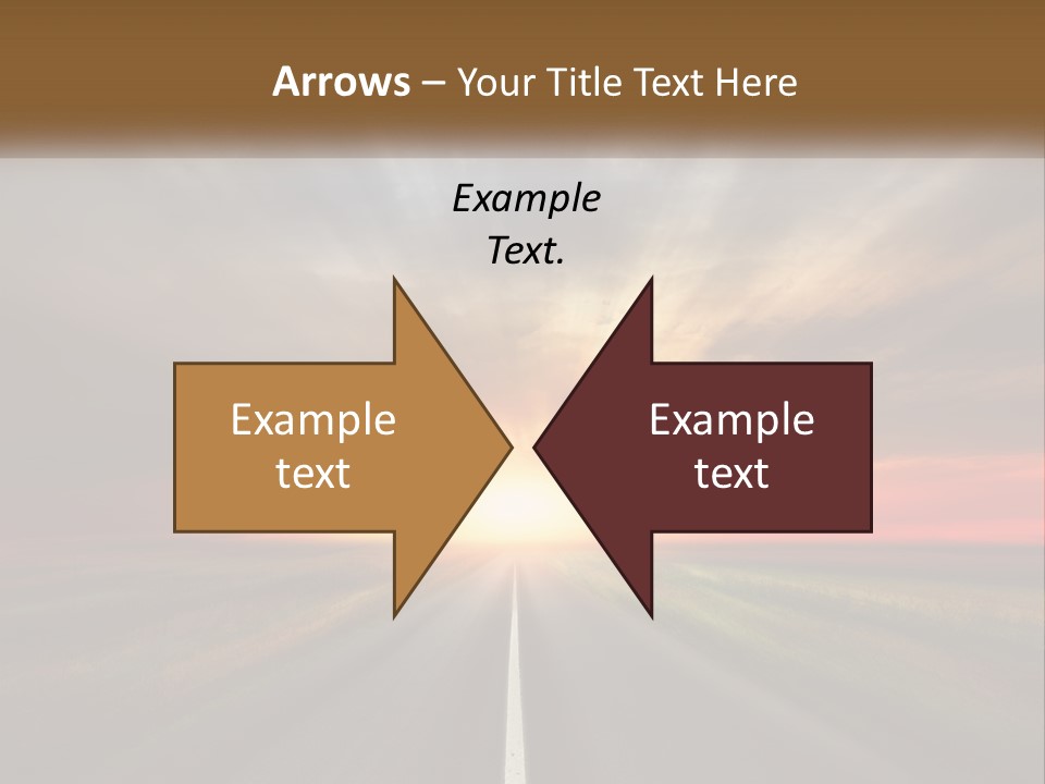 Destination Horizon Green PowerPoint Template