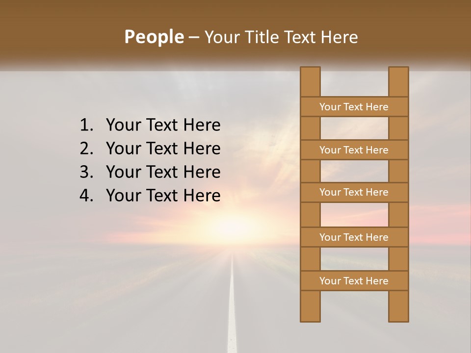 Destination Horizon Green PowerPoint Template