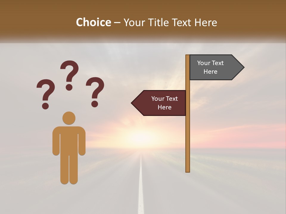 Destination Horizon Green PowerPoint Template