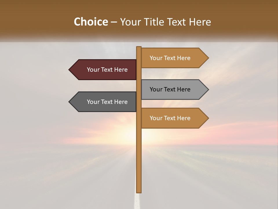 Destination Horizon Green PowerPoint Template