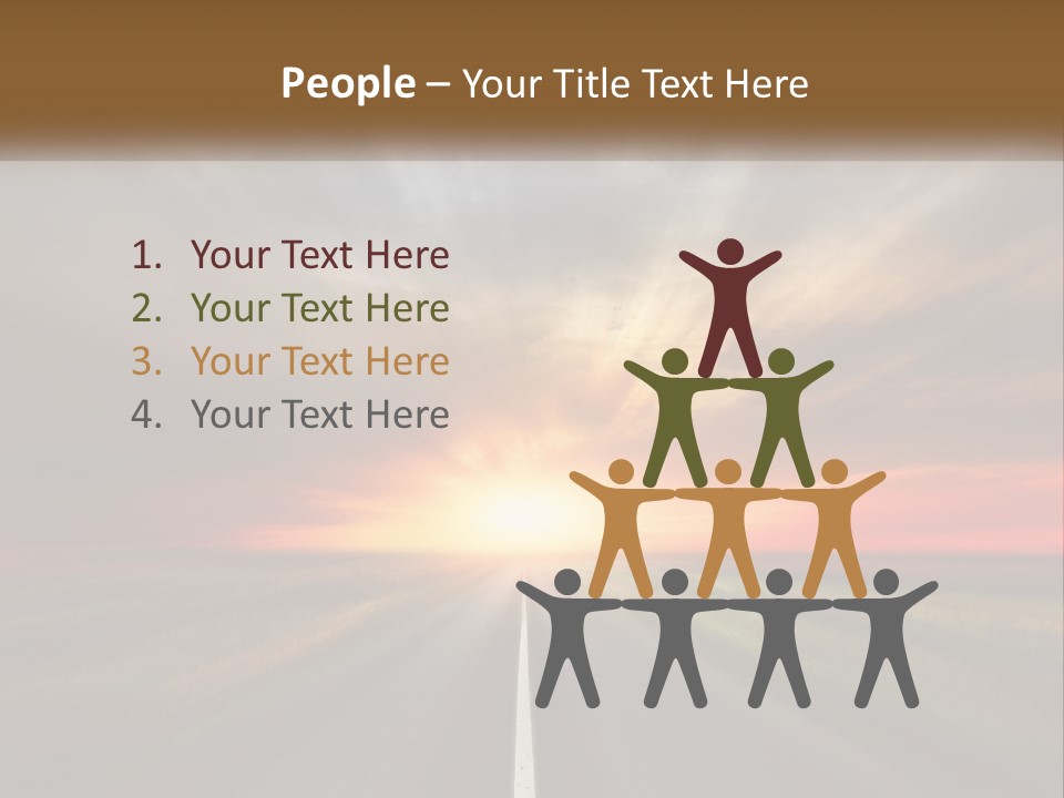 Destination Horizon Green PowerPoint Template