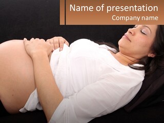 Tummy Mother Mum PowerPoint Template