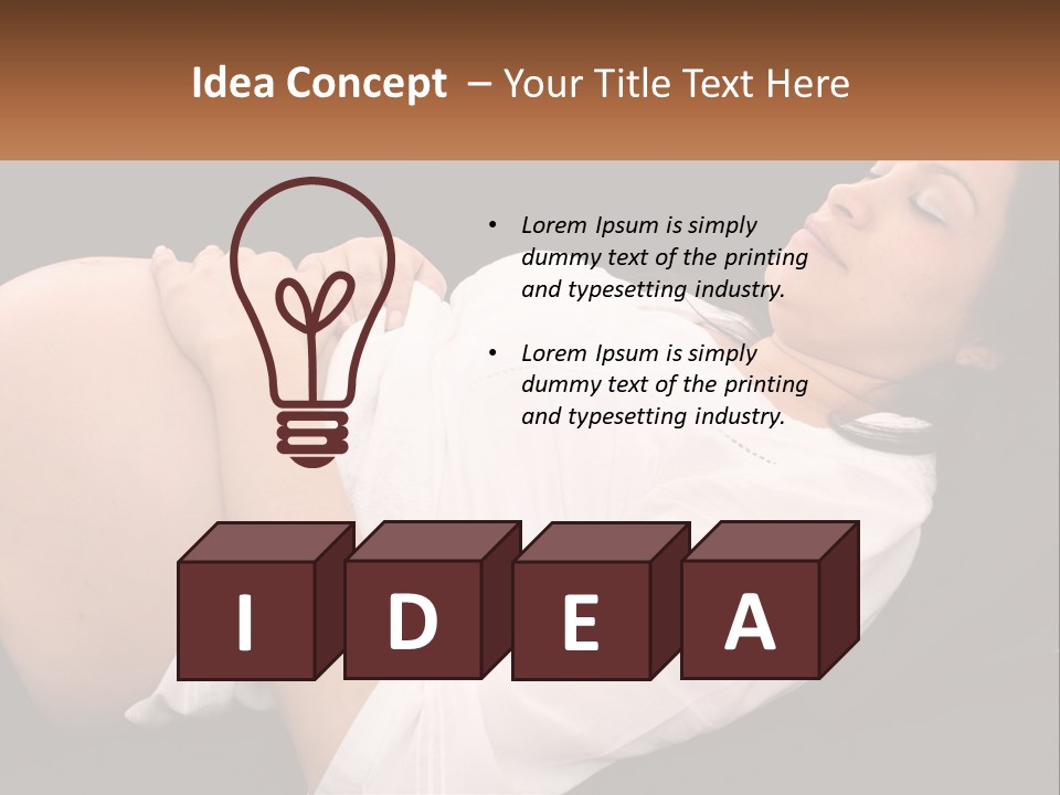 Tummy Mother Mum PowerPoint Template