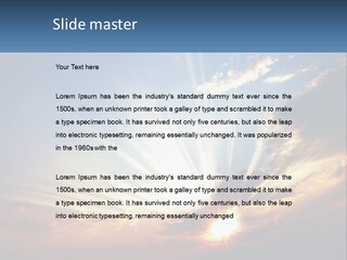 Dark Illuminated Yellow PowerPoint Template