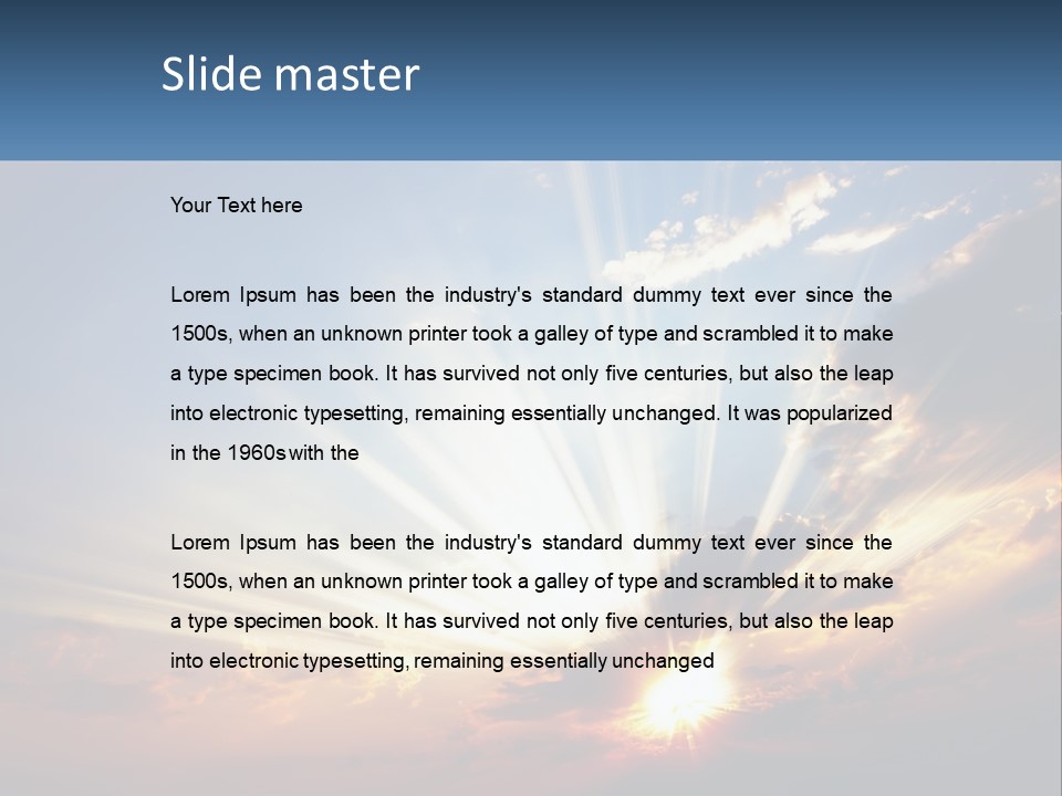 Dark Illuminated Yellow PowerPoint Template