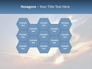 Dark Illuminated Yellow PowerPoint Template