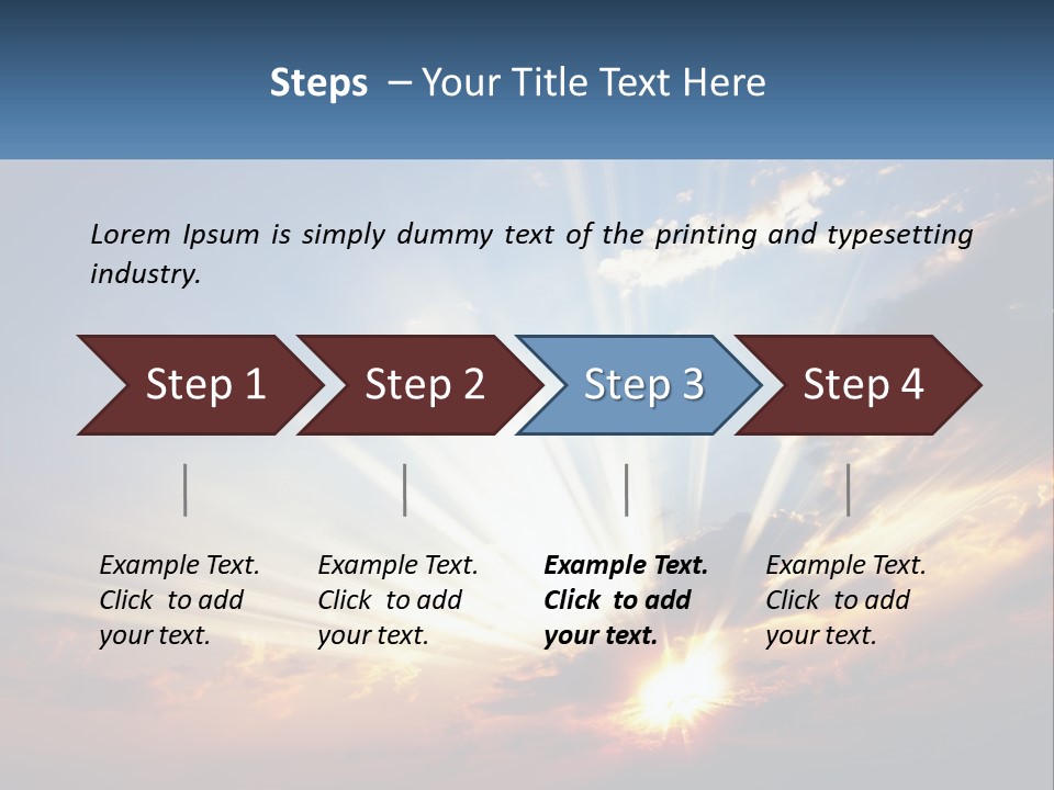 Dark Illuminated Yellow PowerPoint Template