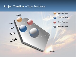 Dark Illuminated Yellow PowerPoint Template