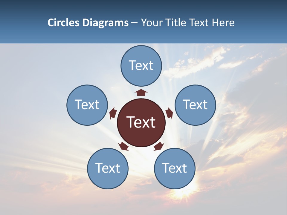 Dark Illuminated Yellow PowerPoint Template